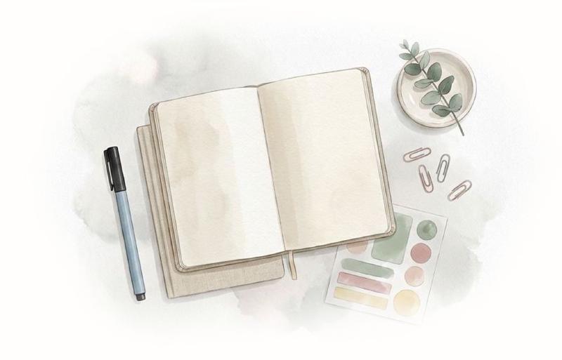 Cheap empty notebook