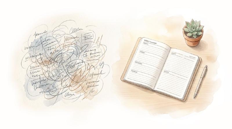 Tasks messed up which need to be structured into your planner!