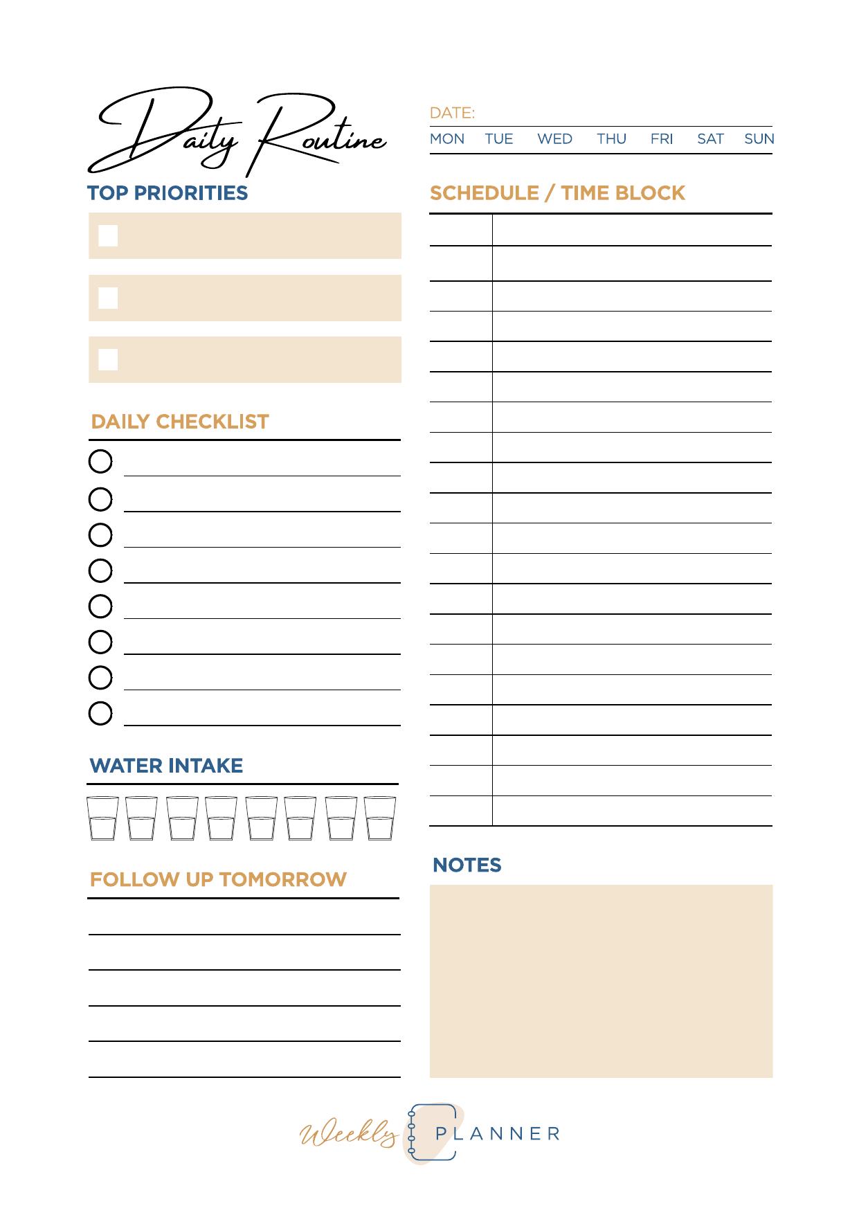 Daily Routine Preview