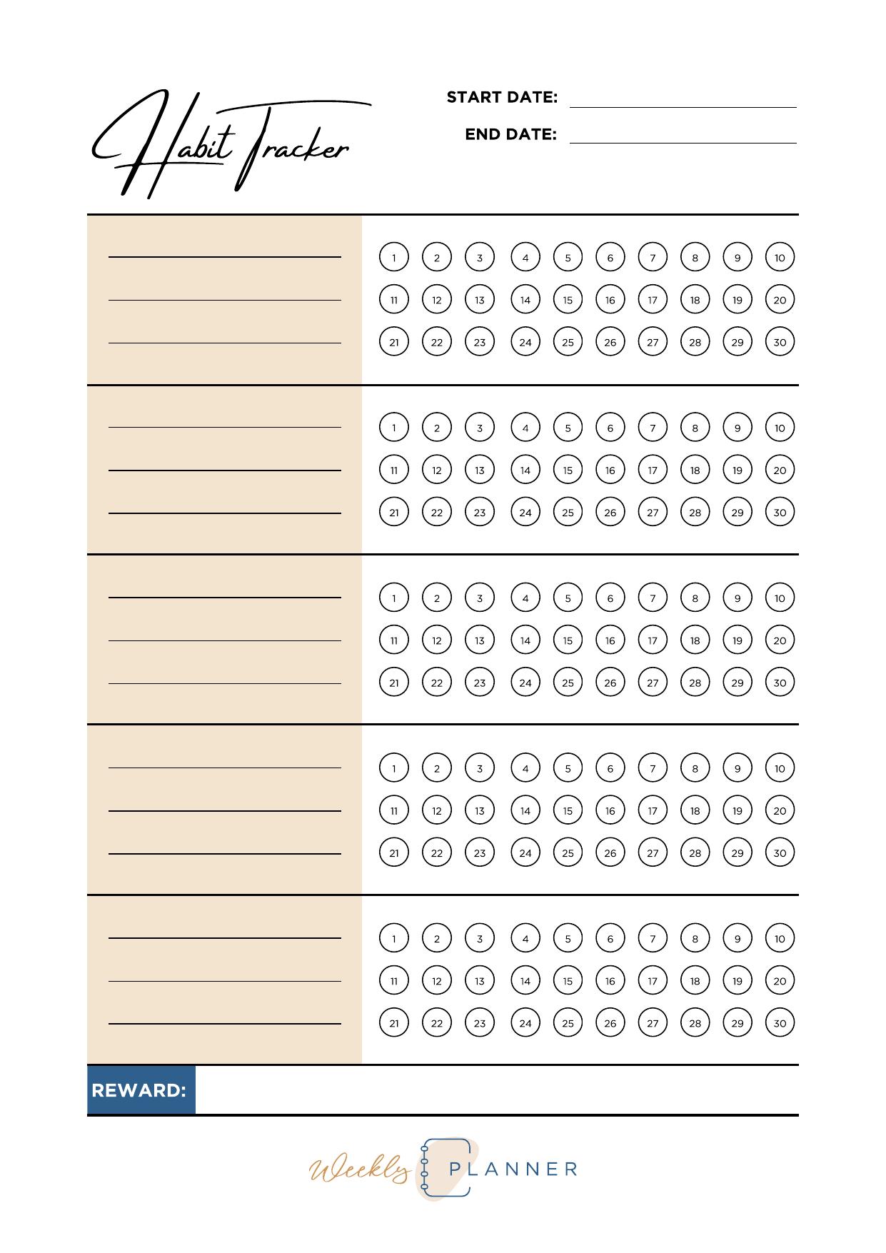Habit Tracker Preview